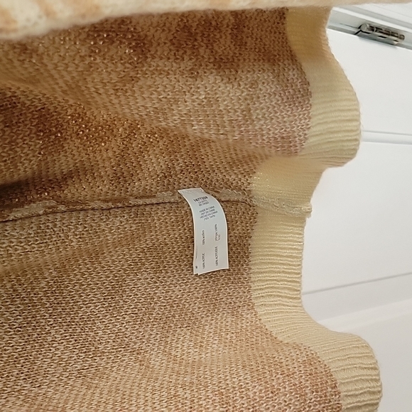 Animal Print Long Leopard Beige Open Front Collarless Knitted Duster Cardigan XL - Picture 6 of 13